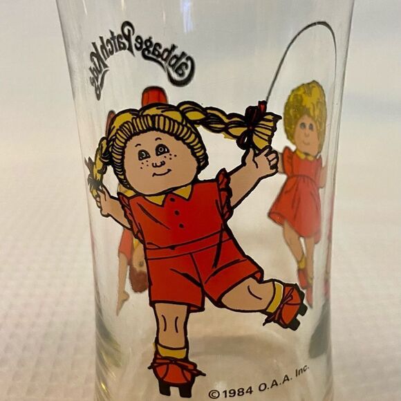 Cabbage Patch Kids Child's Juice Tumbler Drinking Glass Cup Vintage 1984 - Picture 3 of 12